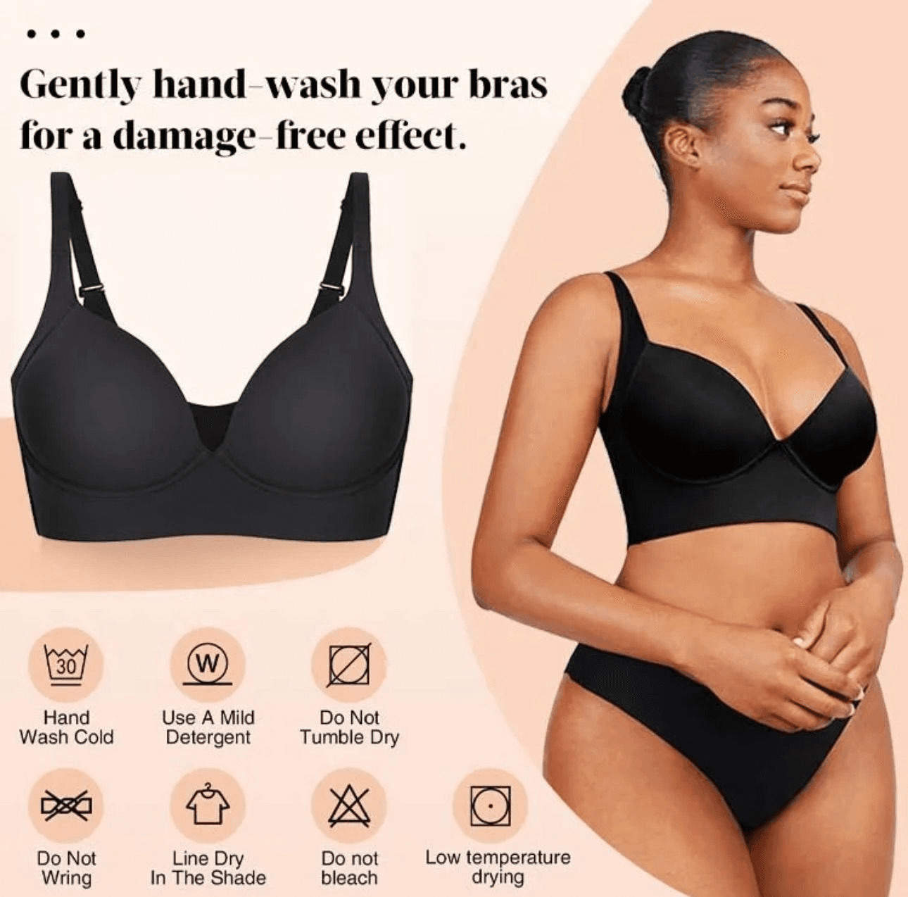 Wider Coverage Back Fat Bra view 7