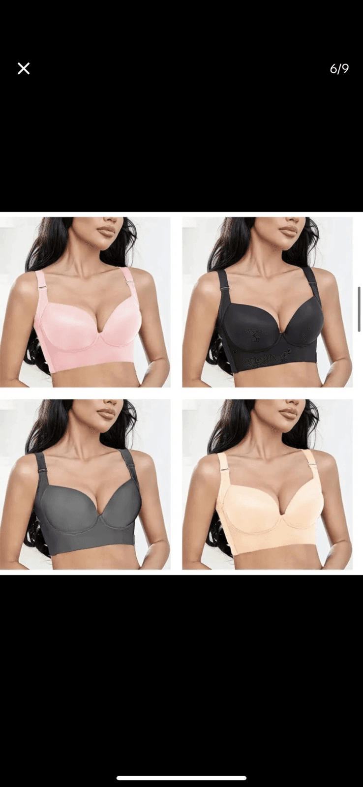 Padded Back Fat Bra in B/C view 7