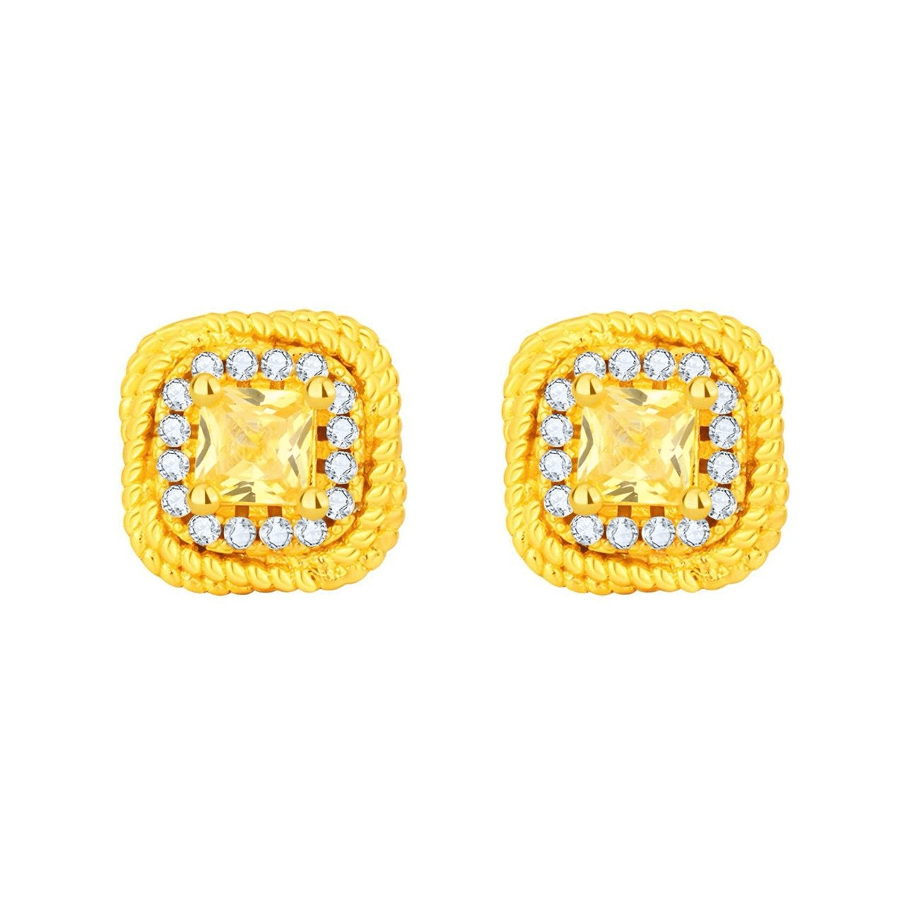 Gold plated Earrings view 3