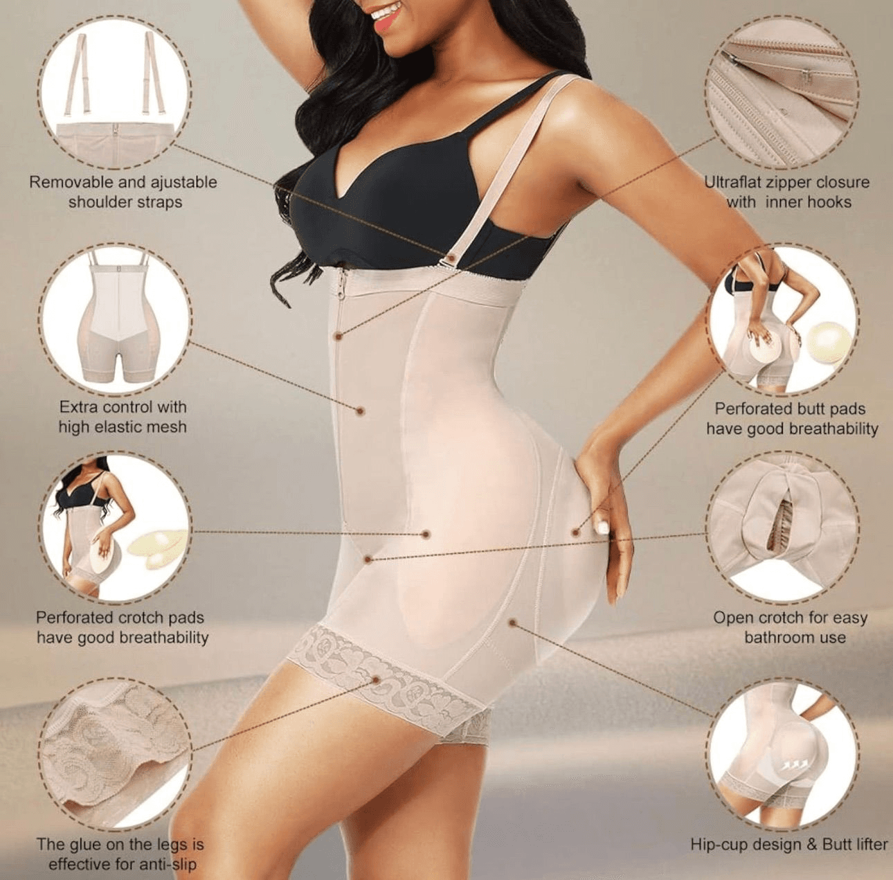 Instant BBL Shaper with Removable Hip and Butt view 4