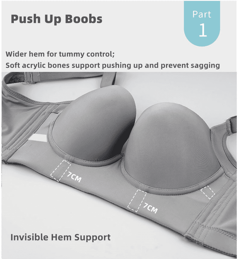 Padded Back Fat Bra in B/C view 5