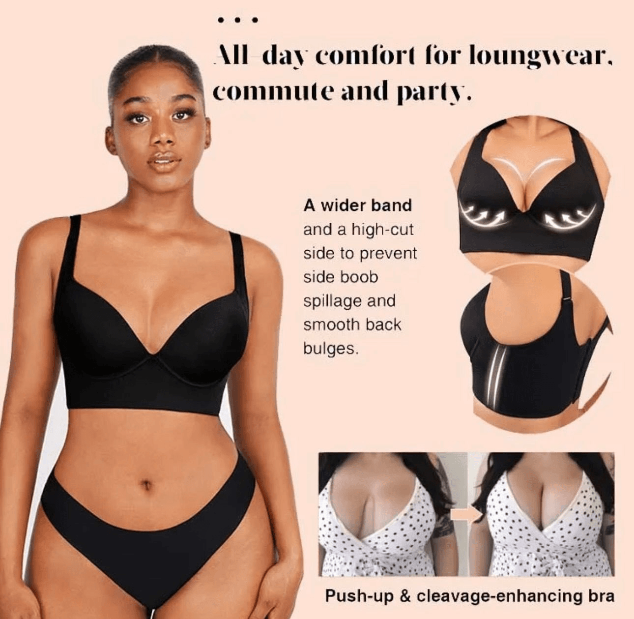 Wider Coverage Back Fat Bra view 8